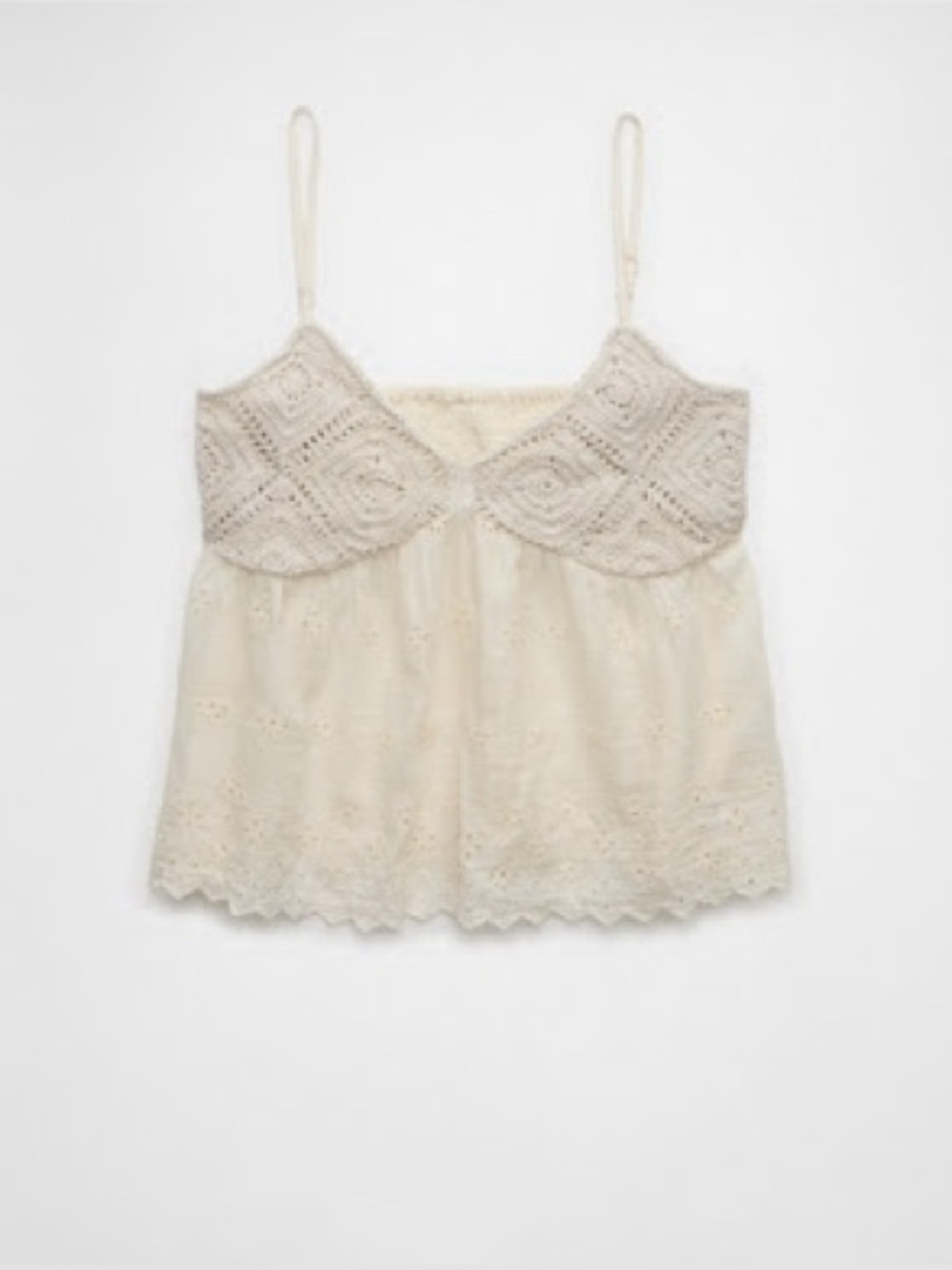 American Crochet Eagle Eyelet Cami